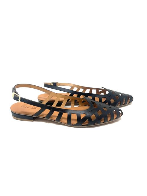 Slingback donna traforata con scollo cuore IL LACCIO | D20-ROCKVITELLONERO